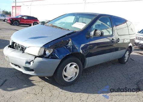 2001 Toyota Sienna Le z USA, uszkodzony, nr VIN 4T3ZF13CX1U372380